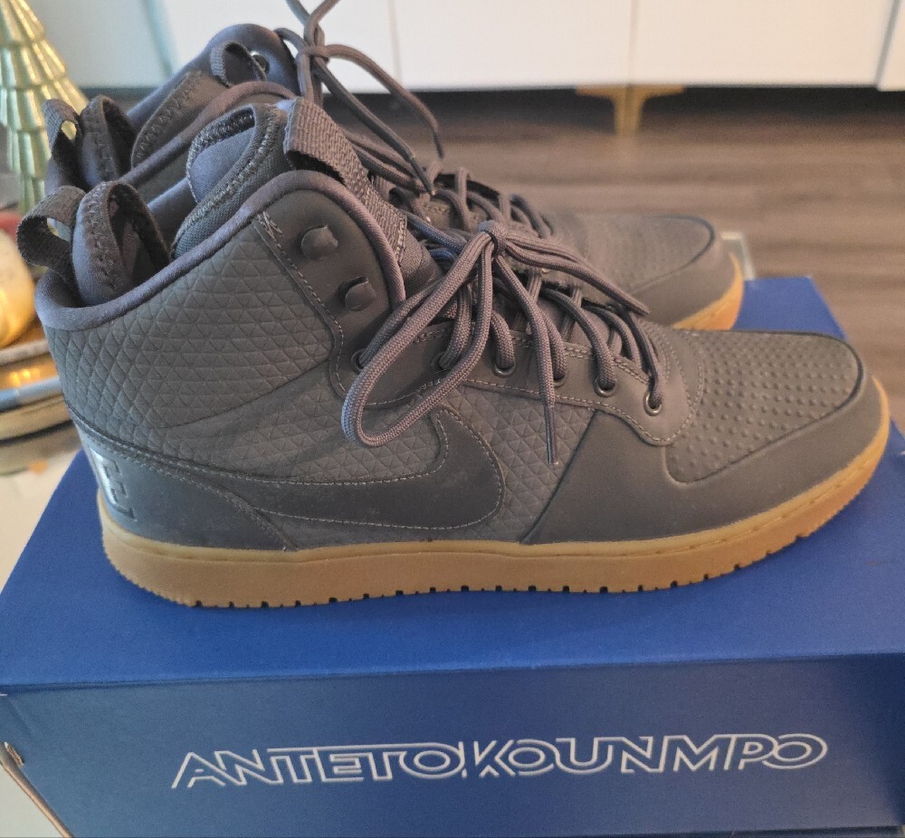 Size 13 - Nike Court Borough Mid - Winter Dark Grey - Picture 3 of 10